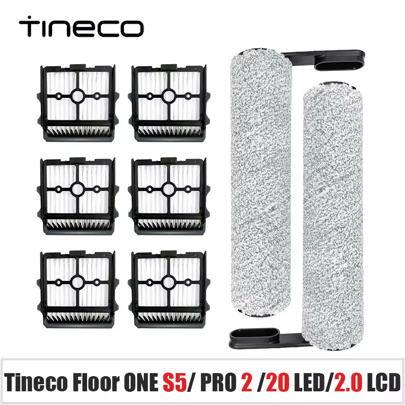 למטאטא רצפה ONE S5 / רצפה One S5 Pro 2 / S5 מטאטא חכם מאוד מברשות חילוף ומסנני HEPA