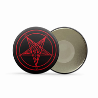 Church of Satan Baphomet Knights Templar Pentagram Fridge Magnets Support Icons Custom Message Board Sticker Home Decor BXT-053