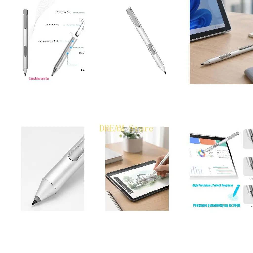 Digital Writing Pen with Active Input, Two-Part Side Button Control, and Pocket Clip for X2 1013 G3 Handwriting, Markups