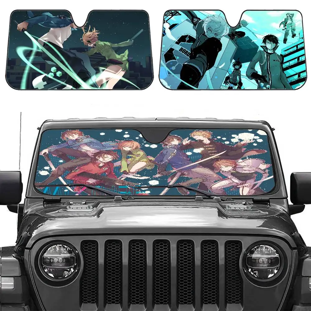 

World T-Trigger Cartoon Animation Car Sunshade Front Sunscreen Heat Insulation Cooling Aluminum Summer Car With Cartoon