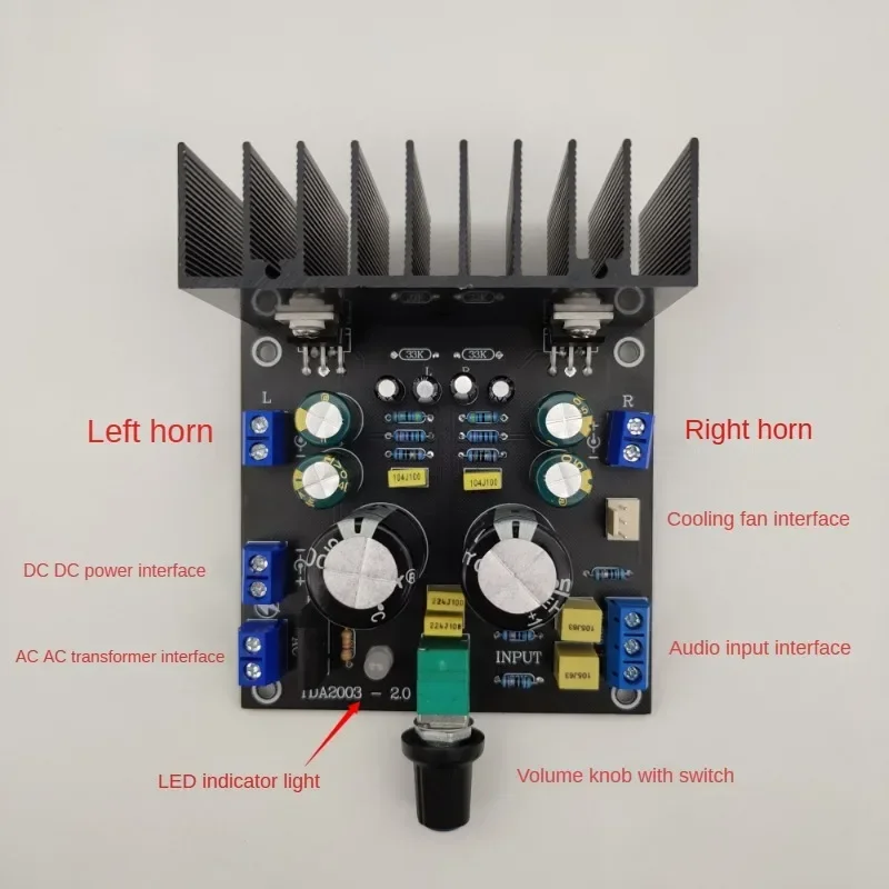 SOTAMIA TDA2003 เครื่องขยายเสียงโฮมเธียเตอร์ขนาดกลาง 2 ช่องไฮไฟสเตอริโอมินิแอมป์ 2X10W ลําโพงเสียงเครื่องขยายเสียง Amplificador