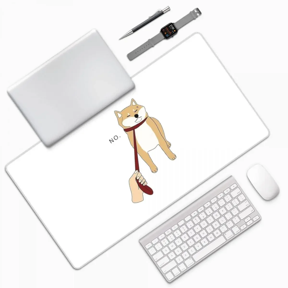 Animal Shiba Inu Dogs Large Mouse Pad Computer Keyboard Mouse Mat Gaming PC Laptop Desk Mat Office Accessories Table Mats