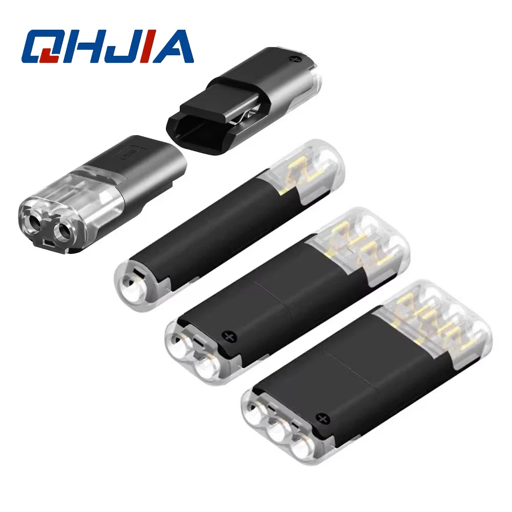 1/2/3 Pin T-Type Auto LED Wire Connector Quick Plug Terminal Block for Car Electrical Wiring Dashboard and Interior Light