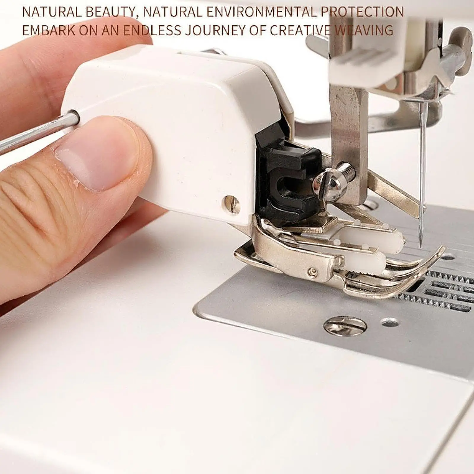 Pie para caminar con punta abierta, herramienta auxiliar para máquina de coser, suministros para acolchar, pieza P60444, prensatelas para coser ropa, manualidades