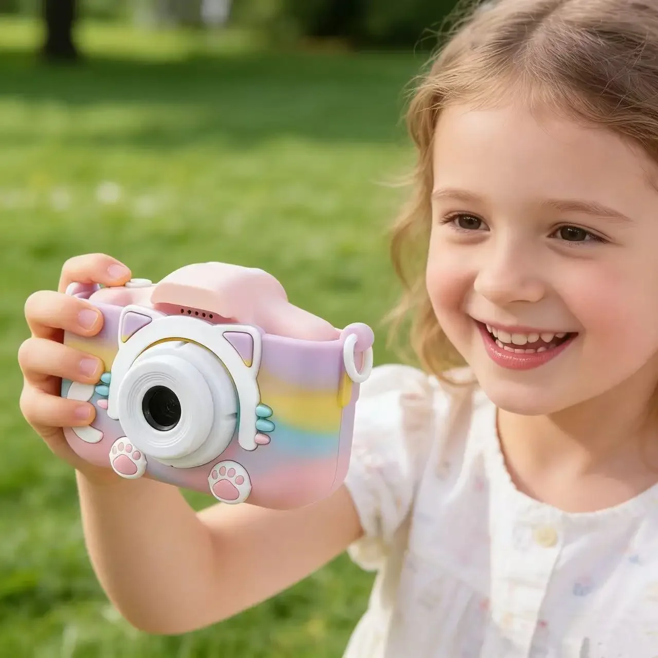 

Children's Camera - Cute Cartoon Design with Dual High Definition Cameras for Recording Boys And Girls Educational Holiday Gift