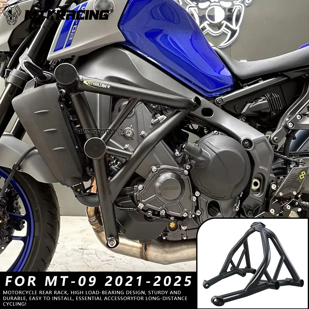 

MTKRACING For YAMAHA MT-09 2021-2025 Motorcycle Bumper Engine Guard Crash Bar Body Frame Protector