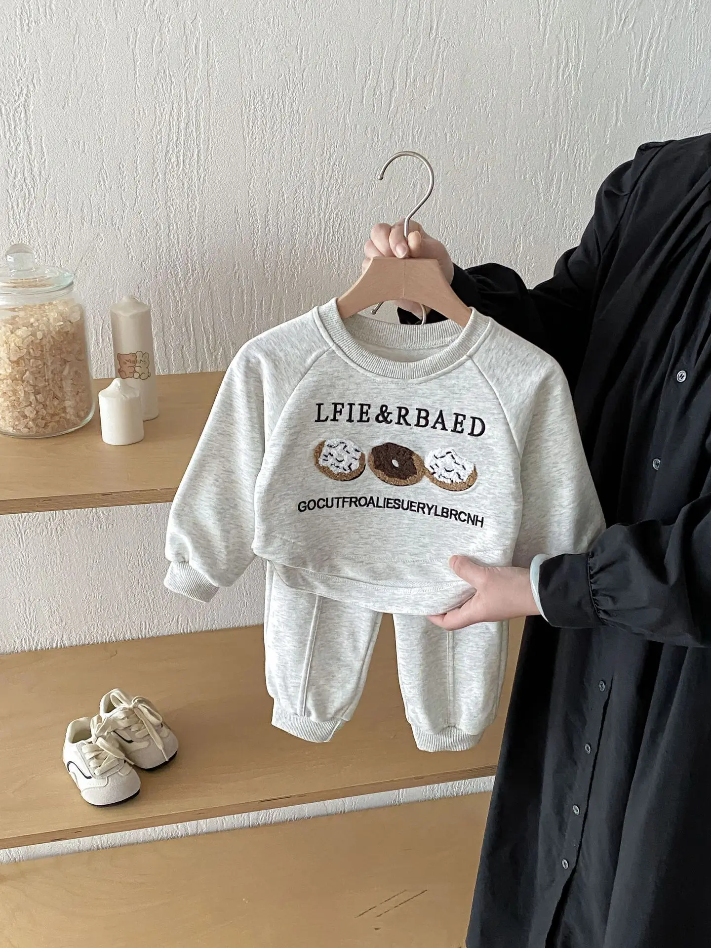 Spring New Baby Long Sleeve Clothes Set Boys Girls Cartoon Print Sweatshirt + Pants 2pcs Suit Infant Cotton Casual Outfits