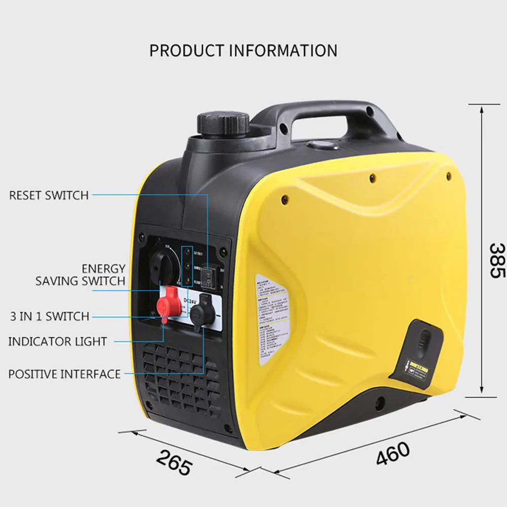 24V 3000W  Parking Air Conditioner Generator Remote Control Start Dc Truck On-board Mute Small Generator