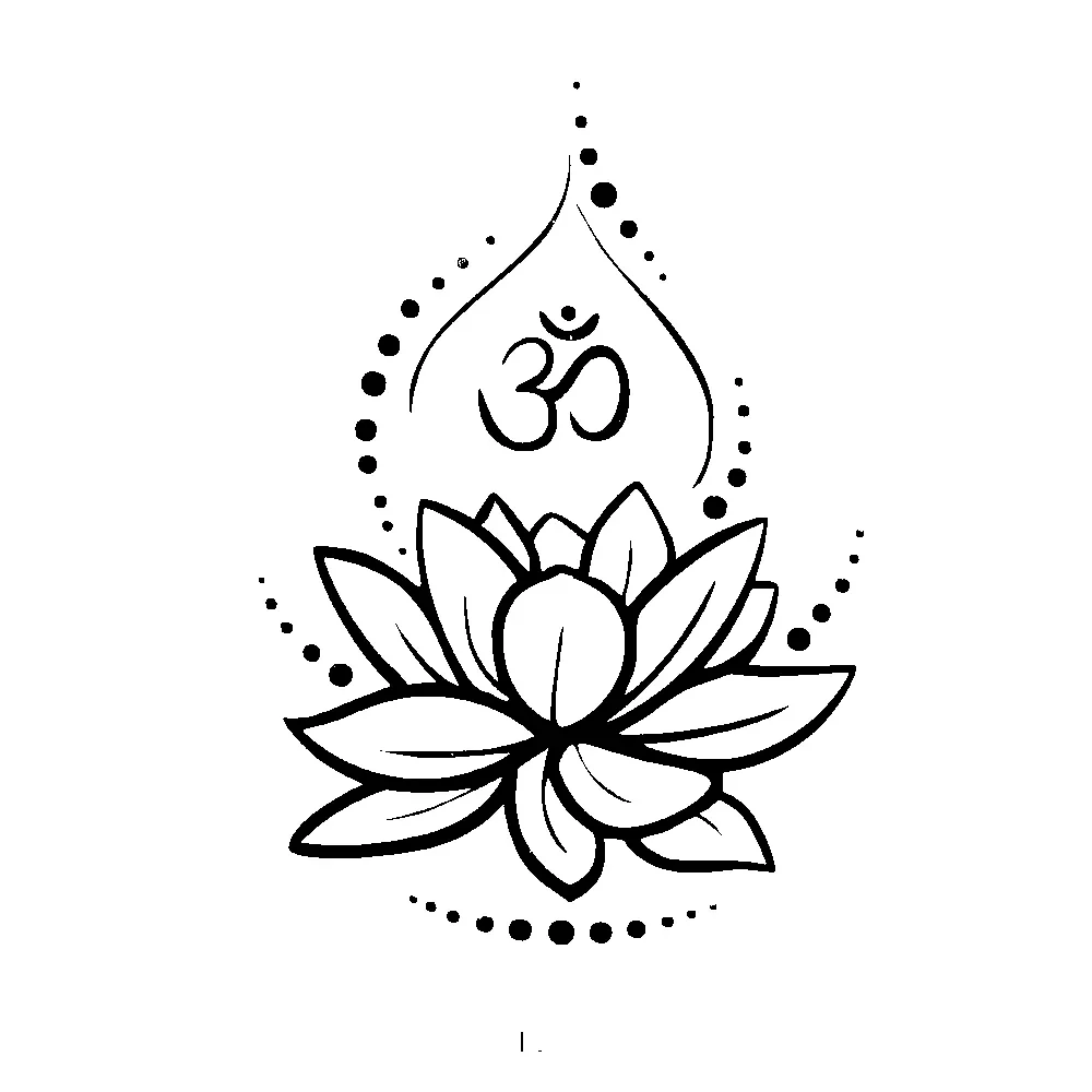 11.2×16CM Modern Cartoon Vinyl Car Sticker Decal Decorative Style of Buddhist Lotus