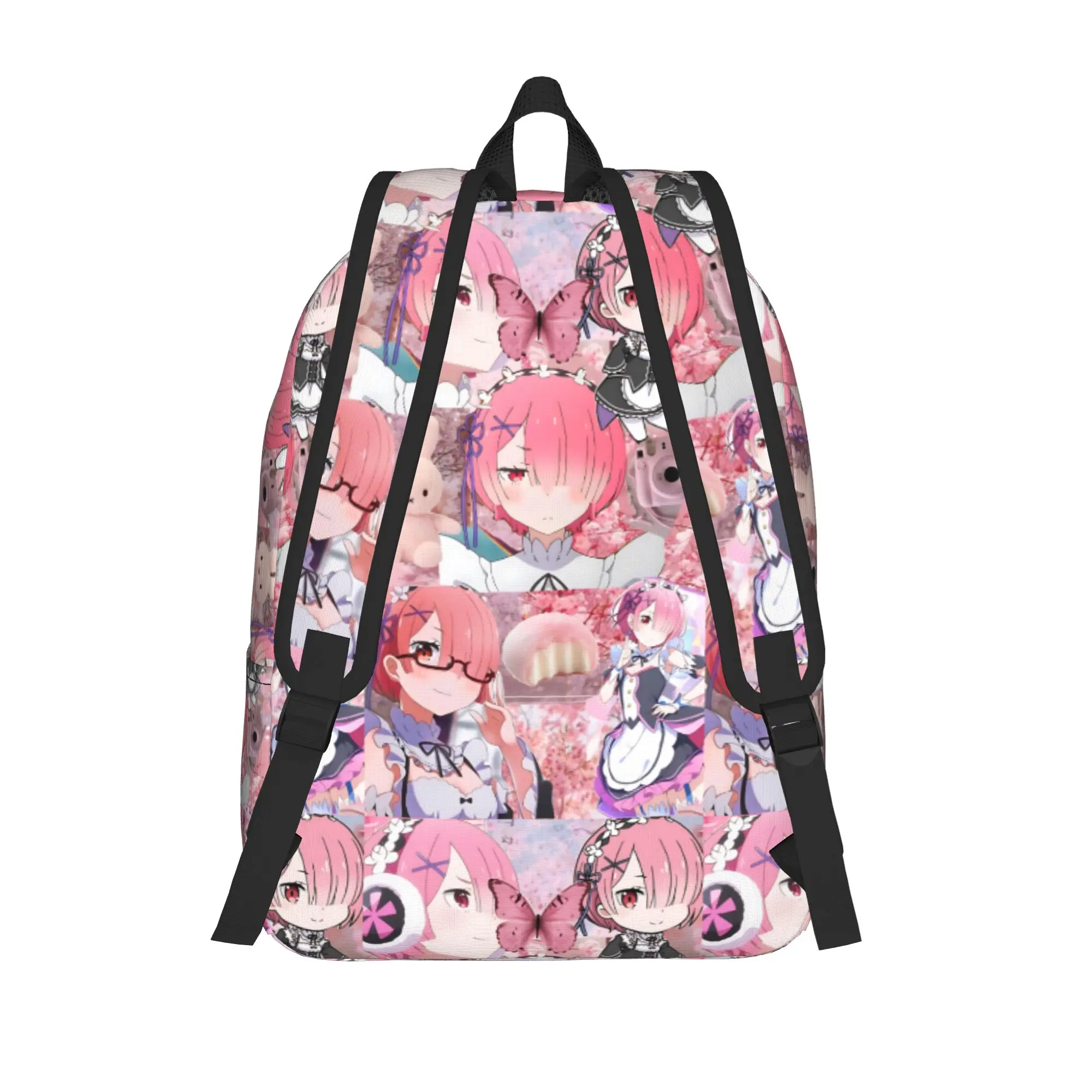 Fashion Re ZERO Anime Backpack  Mochilas Harajuku Design School Retro Washable Rucksack