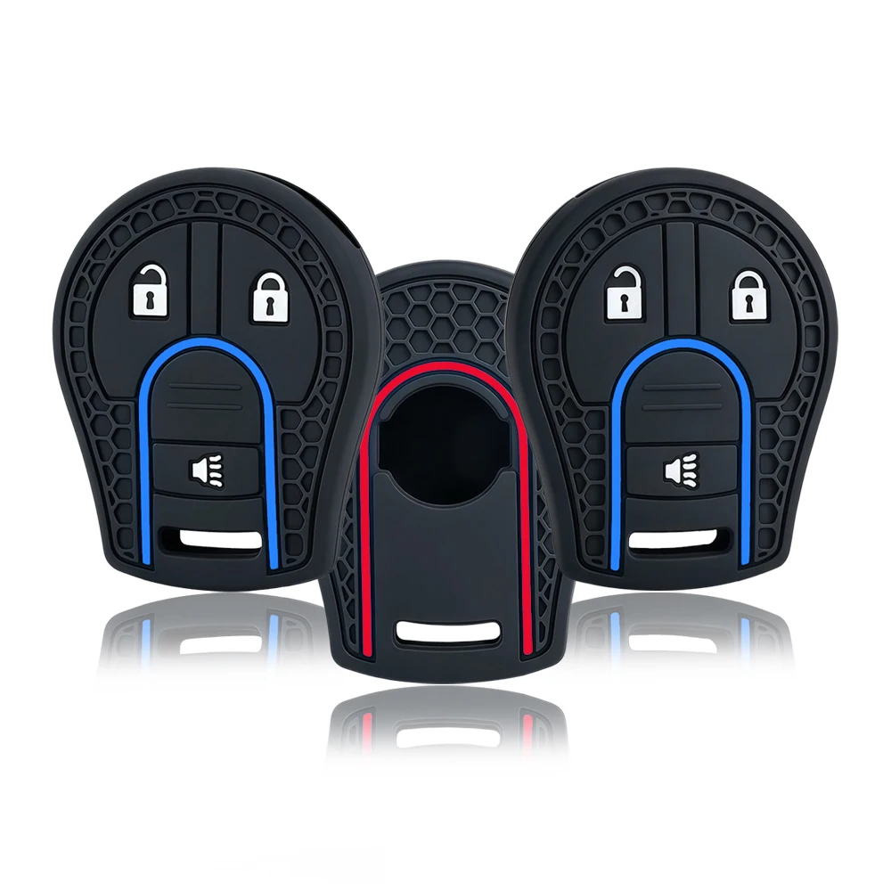 Remote 3 Buttons Car Key Silicone Case Cover Shell For Nissan Maxima Versa Altima Sentra Tiida Armada X-Trail