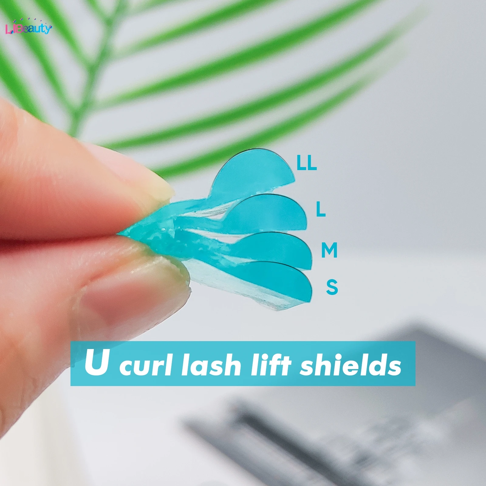 Libeauty U Curl 4 Pairs Free Glue Silicone Eyelash Perm Rods Sticky Lash Lift Shield Lifting 3D Eyelash Curler Makeup Tool