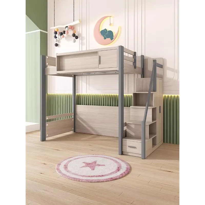 Bed frame bed Children's bed Multifunctional staggered upper and lower beds Bunk beds Mother and child beds Empty under