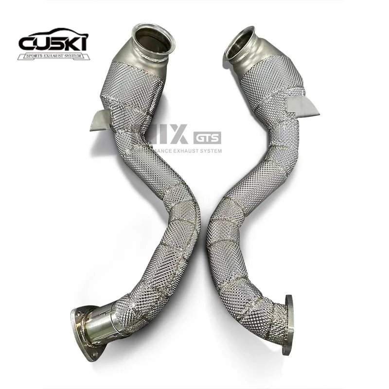 High Performance Cat free Downpipe for Aston Martin V8 Vantage 4.0 Downpipe 2009-2010 quality stainless steel Exhaust auto parts