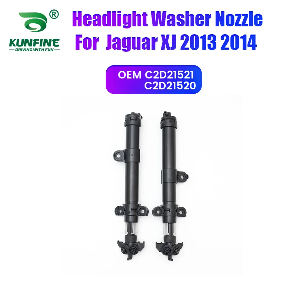 

Car Headlight Front Bumper Washer Spray Nozzle Jet Headlamp Pump Cover For Jaguar XJ 2013 2014 C2D21521 C2D21520