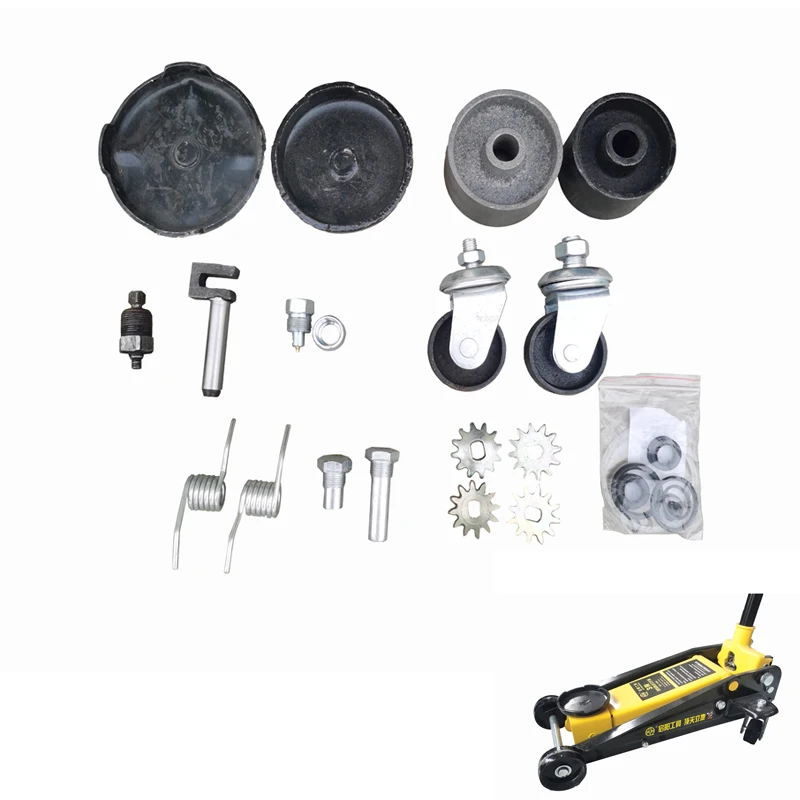 

Аксессуары для горизонтального гидравлического домкрата 3T — 2,5 тонны, 3-тонная торсионная пружина, универсальное колесо, поддон, переднее колесо для ремонта мастерской