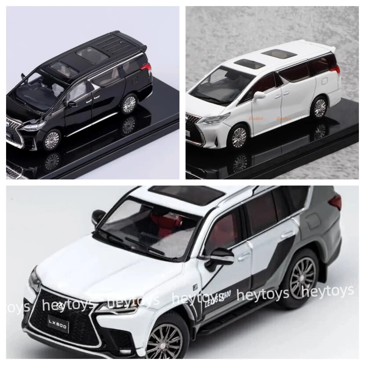 

GCD 1/64 LM300h LM350 LX600 внедорожник литая под давлением модель автомобиля коллекция ограниченная серия игрушки для хобби