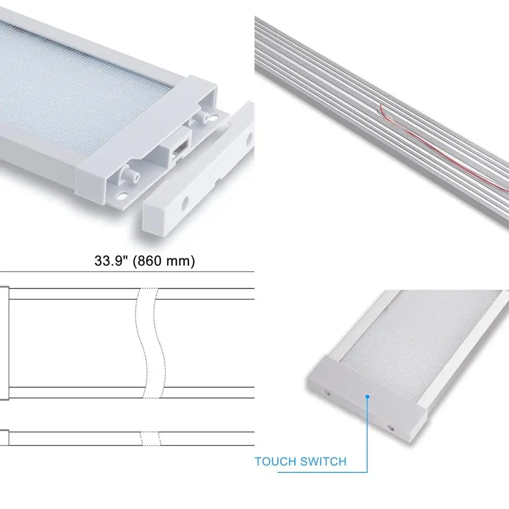RV Enclosed Trailer Interior LED Light Fixture 33.9