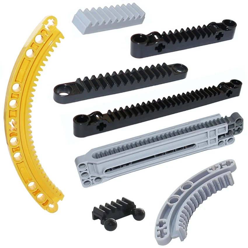

Technical Gear Rack High-tech Building Blocks 3743 87761 6630 64781 24121 18940 18942 6574 78442 DIY Bricks MOC Parts