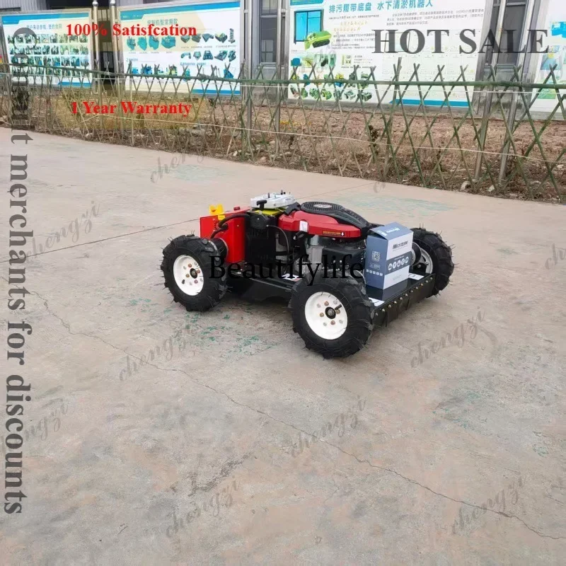 A55 small wheel mower, household agricultural lawn mower, electric lawn remote control lawn mower - view 2