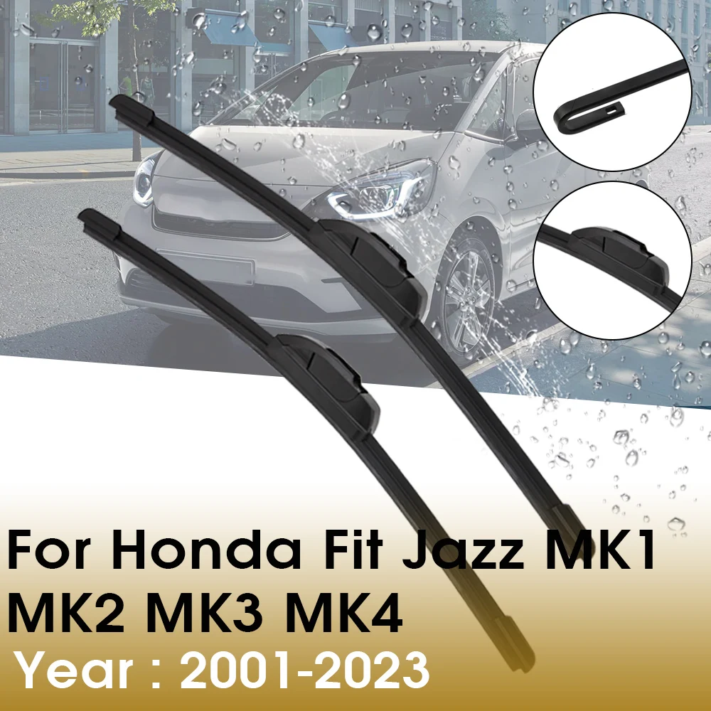 

BROSHOO автомобильная щетка стеклоочистителя из натурального каучука 2001-2023 для Honda Fit Jazz MK1 MK2 MK3 MK4, переднее лобовое стекло, автомобильные аксессуары