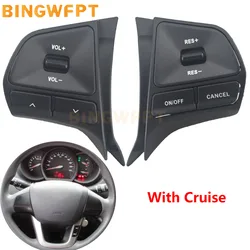 Steering Wheel Audio Volume Cruise Control Button For For Kia Rio 2011 2012 2013 2014-2016 Switch Telephone Sound With Backlight