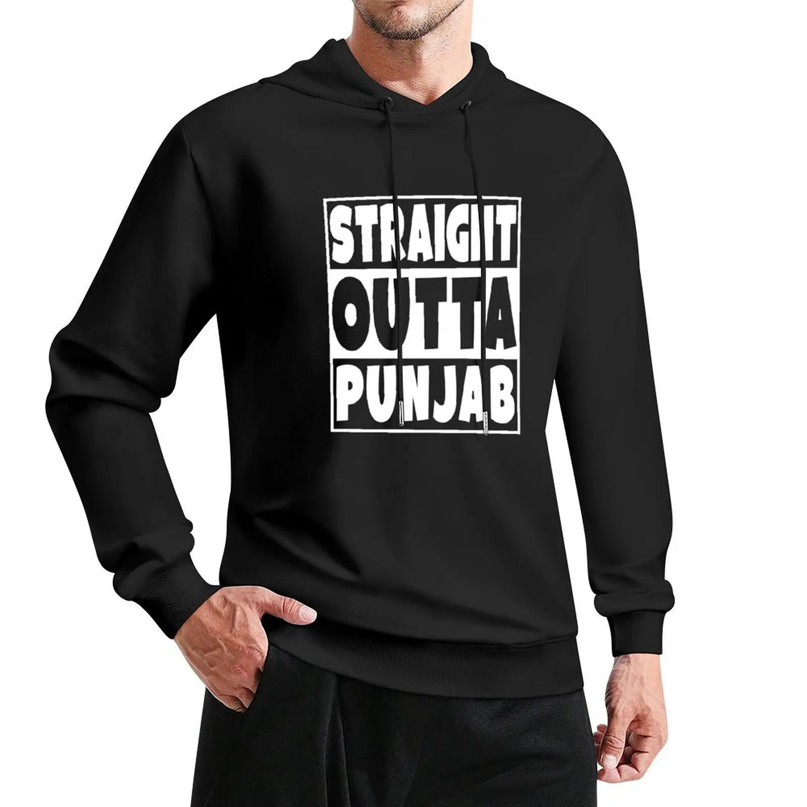 Straight Outta Punjab Pullover Hoodie blouse clothes for men men wear japanese hoodie