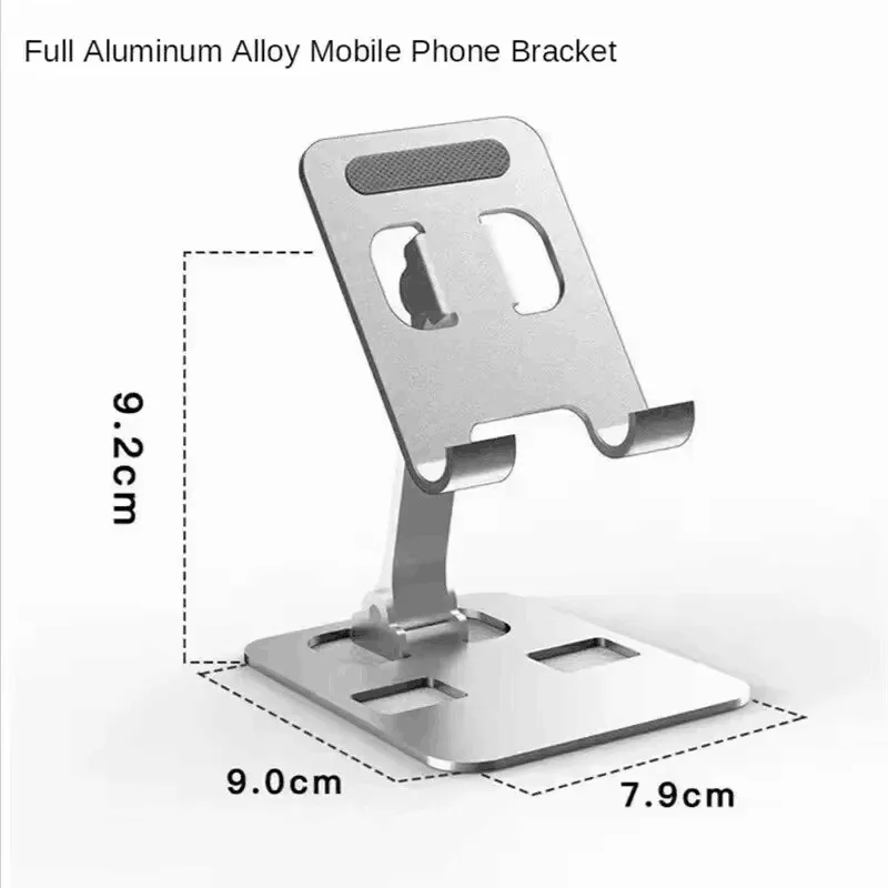 Foldable Titanium Alloy Desktop Mobile Phone Stand For iPad iPhone Smartphone Support Tablet Cell Phone Portable Holder Bracket