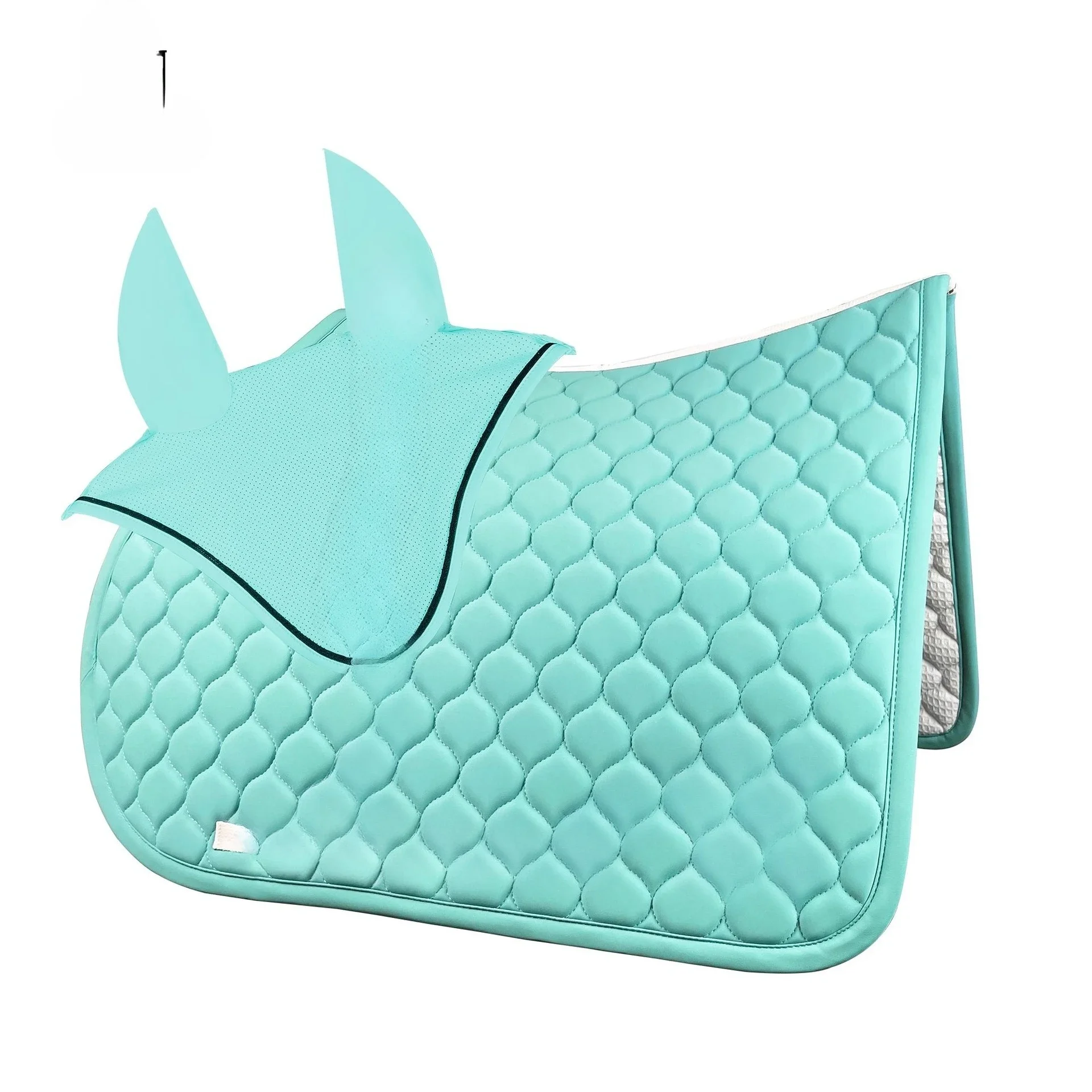 Equestrian equipment Equestrian earmuffs + saddle pads multi-color two-piece set of knight riding equipment of the same color