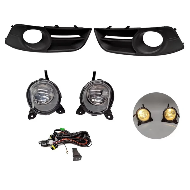 Halogen Front Bumper Light Led Fog Lamp with Frame for Toyota Corolla 04 05 06 European Version Car Fog Light