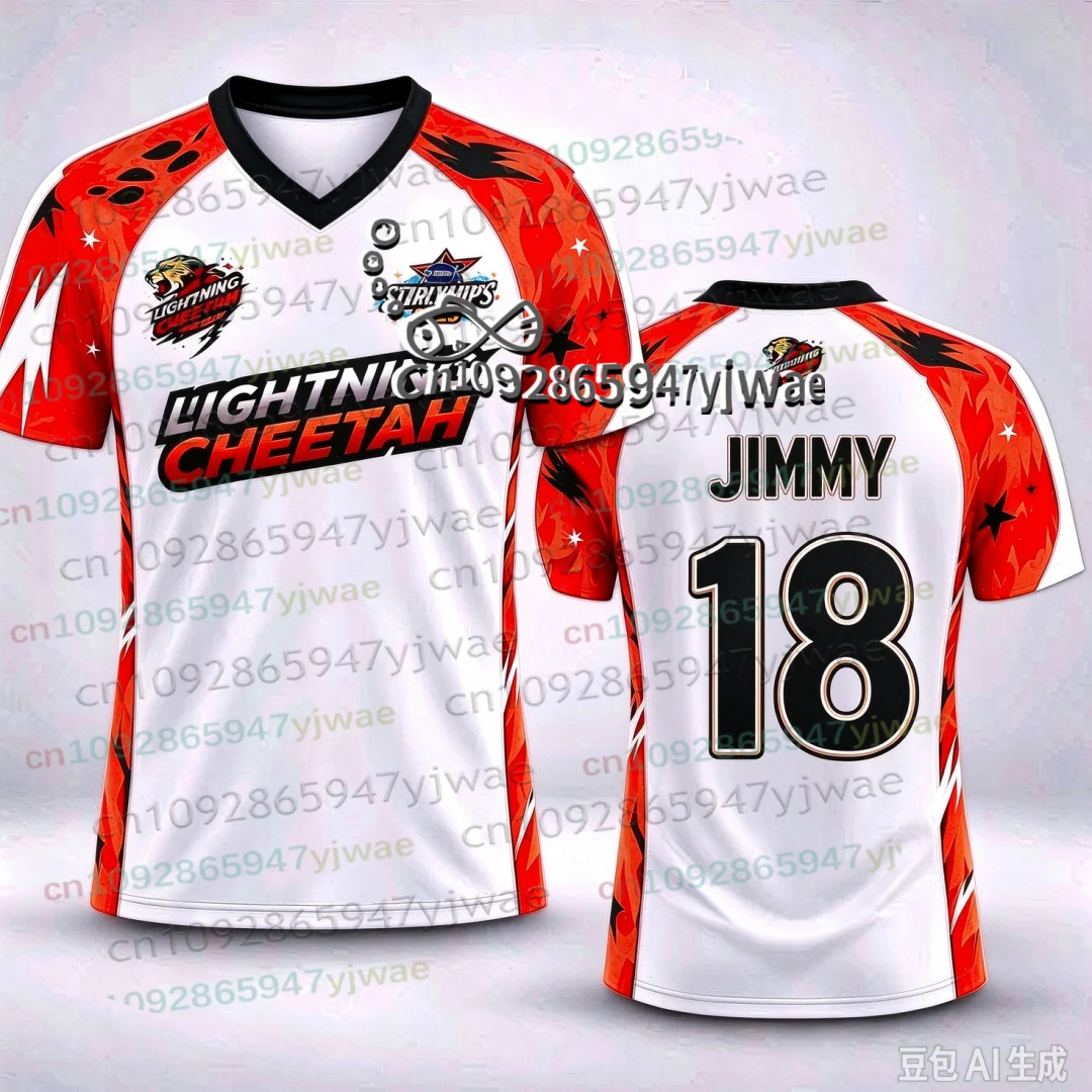 Thailand GMMTV Starlympics 2026 Trikot 3D-Druck Sportshirt Uniform Atmungsaktives T-Shirt Top für E-Sport-Fans Erwachsene/Kinder Set T-Shirt – Detail 10