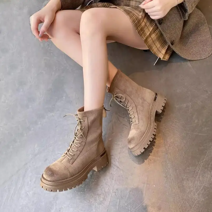 

Faionable Thi Bot Boots Women's ort Boots Genuine eepskin Velvet Comfortable Winter oes round Toe Rubber ...