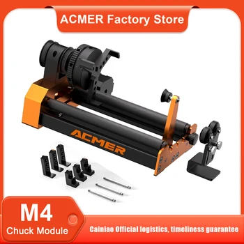 Modulo rotante per incisore laser ACMER M4 4° asse rotante p...