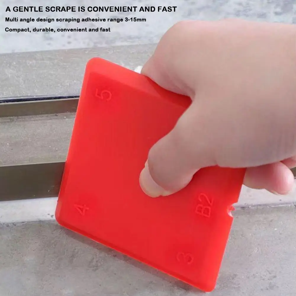 4pcs/8pcs Compact Wide Application Caulking Tool Set Re-usability Durable Grout Scraper Grout Remover Tool