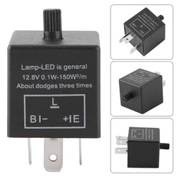 LED Flasher Relay DC 12V 3 Pin CF13 Car Motorcycle Turn Signal Light Indicator Electronic Flasher Relay Accessories