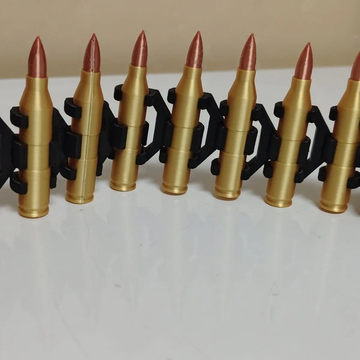 

3D Printed NATO Standard 5.56mm Ammunition Belt Model Detachable Assembly Cosplay Prop Military Collector Toy Replica