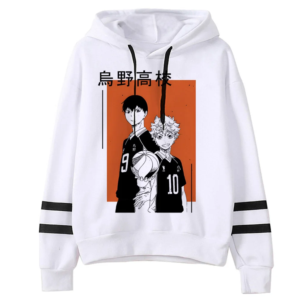 Haikyuu hoodie patterned athleisure youthful manga streetwear female sweatshirts pullover pattern athleisure modern style