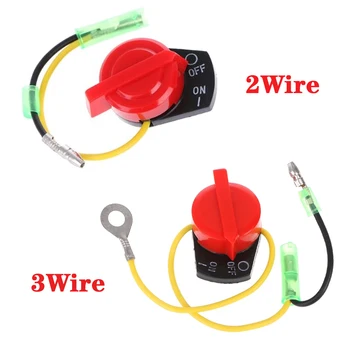 2/3 Telli Metal Anahtarı Motor Güç Durdurma açık Kapalı Öldürme Anahtarı Kontrolü Honda GX110 GX120 GX160 GX200 GX240 Yüksek Kalite