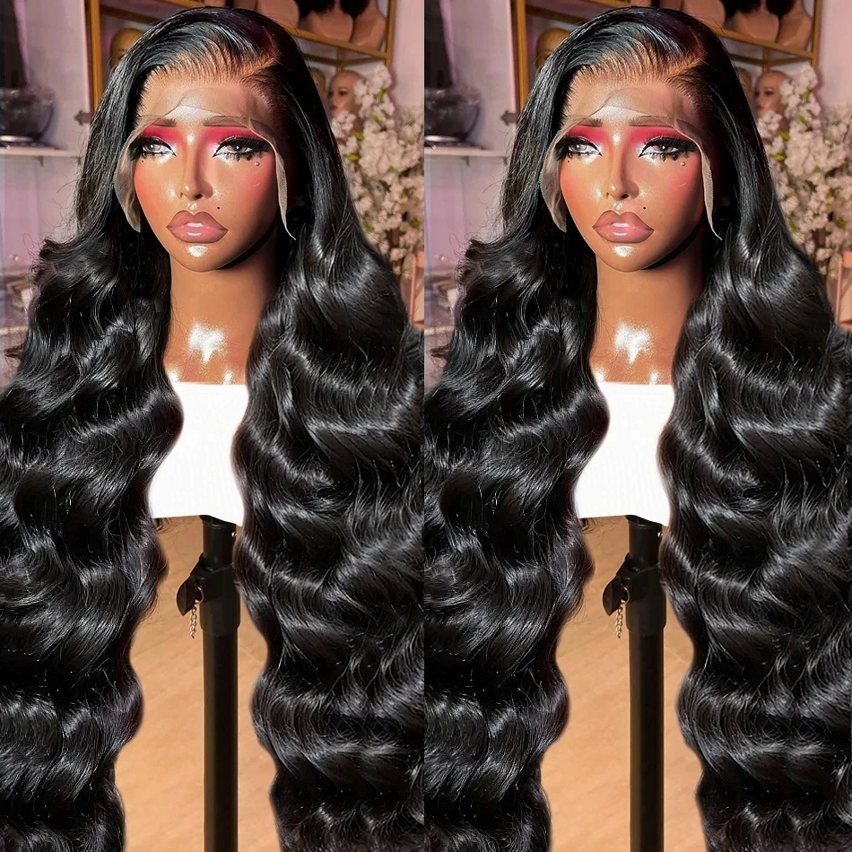 

Body Wave Lace Front Wig Pre Plucked Neddie Lace Wigs for Women 30 40 Inch 13x4 HD Lace Frontal Wig Human Hair Brazilian