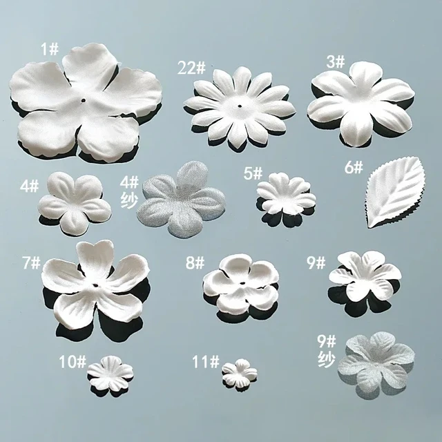 200 sztuk/opakowanie. DIY ręcznie robiona suknia ślubna w kwiaty 3D, przędza pirograficzna Jean, materiały nakrycia głowy, czarny, różowy, niebieski, kość słoniowa,