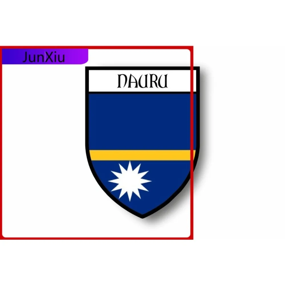

Sticker Car Motorbike Coat Of Arms City Flag Nauru Car Truck Van Bumper Window Laptop Wall National Flag Decal Accessories