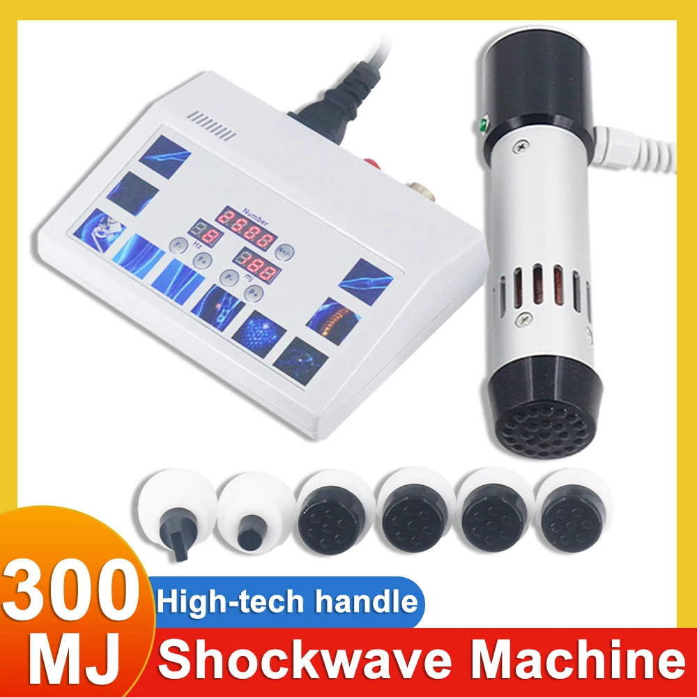 

Portable Shockwave Therapy Machine Physiotherapy 300MJ Shock Waves Equipment Massages Relax ED Treatment Body Relax Health