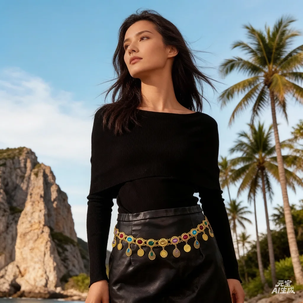 nova-moda-joias-de-cintura-afegas-boemias-com-pedras-de-acrilico-coloridas-e-pingente-de-moeda-em-formato-de-gota-cor-dourada