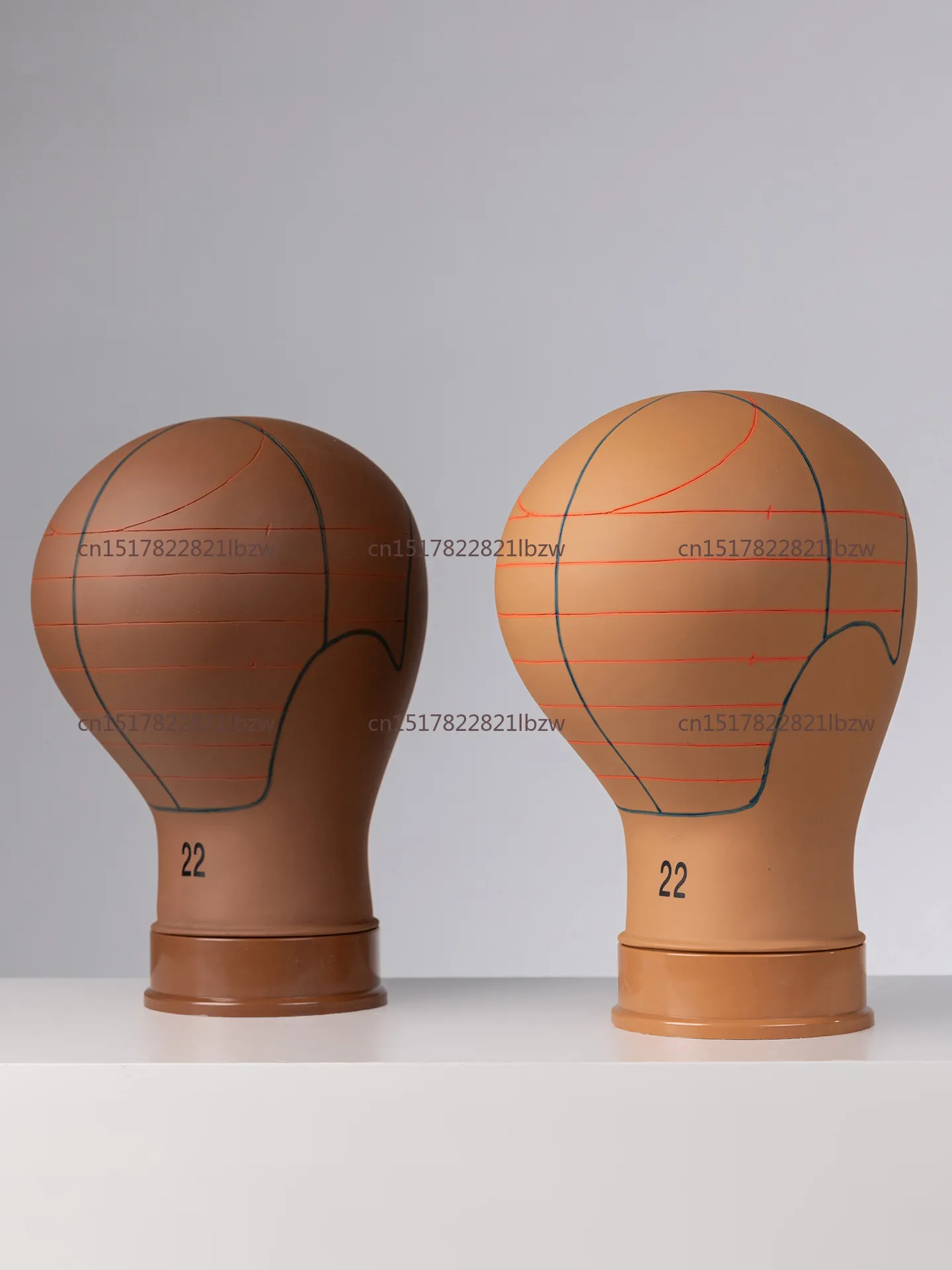 For PVC Mannequin Head Cork Canvas Mannequin Wig Making Display  22 23 Inch