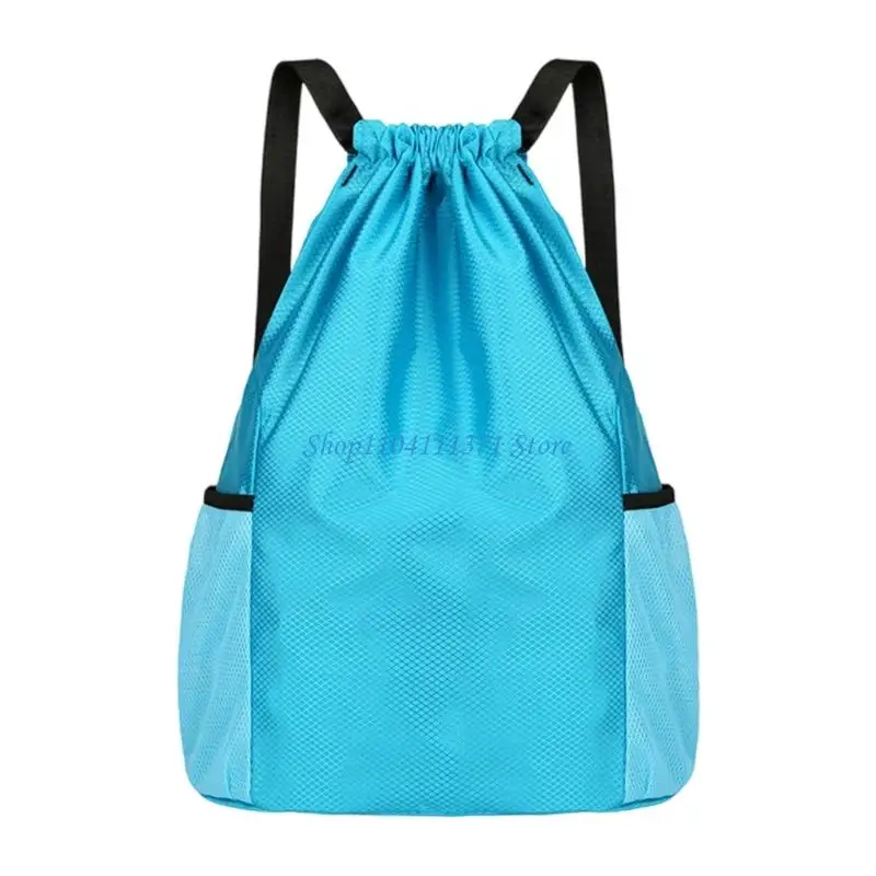 

P9FC Light Weight Drawstring Sports Bag Adjustable Shoulder Strap Drawstring Backpack