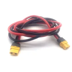 XT60 male female conversion plug connection cable 12AWG 10/20/30/ 50/100CM battery connector with silicone extension wire wire