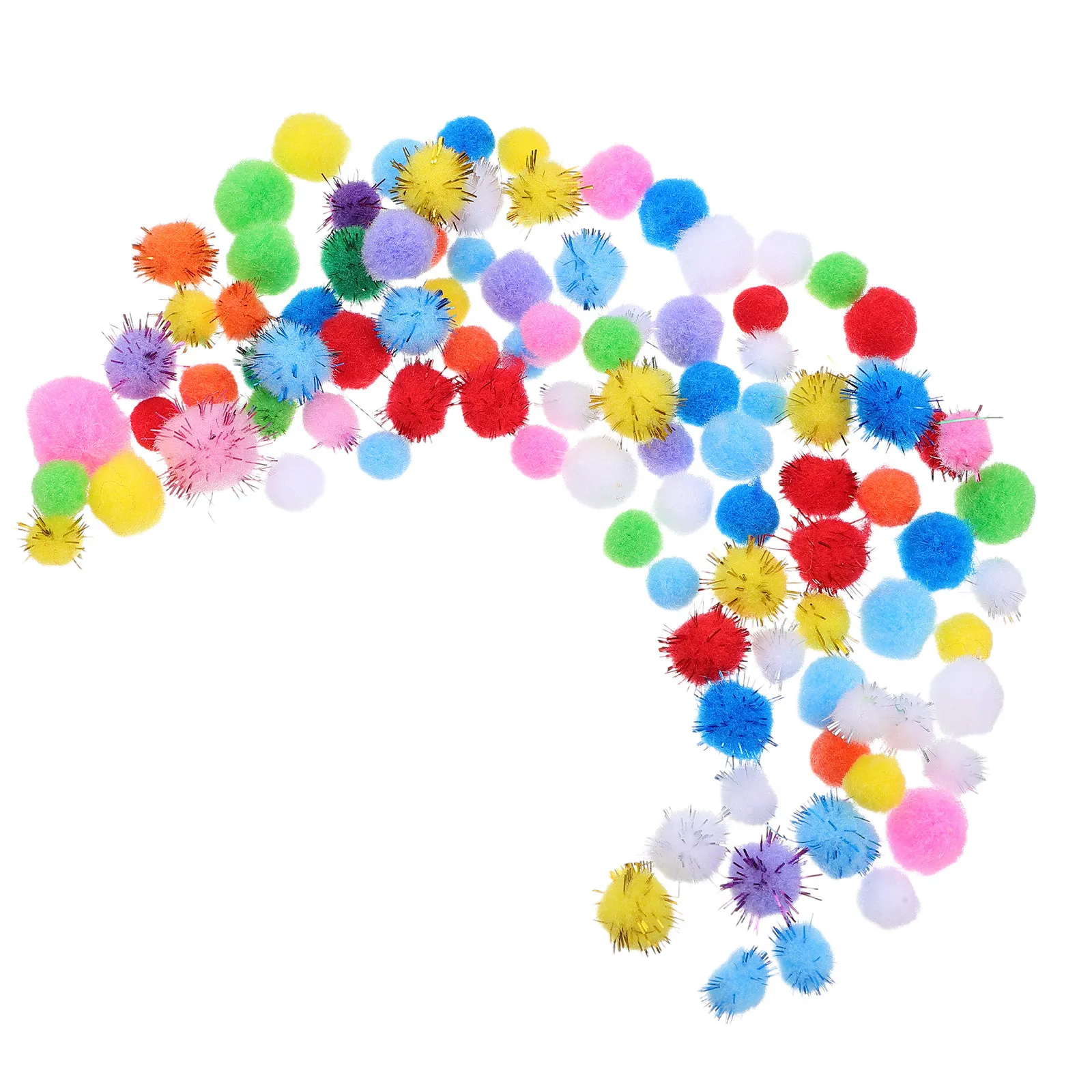 400Pcs Colorful Small Pom Poms Craft Balls Multicolor DIY Decorations Party Classroom Craft Supplies Pompoms for Hats