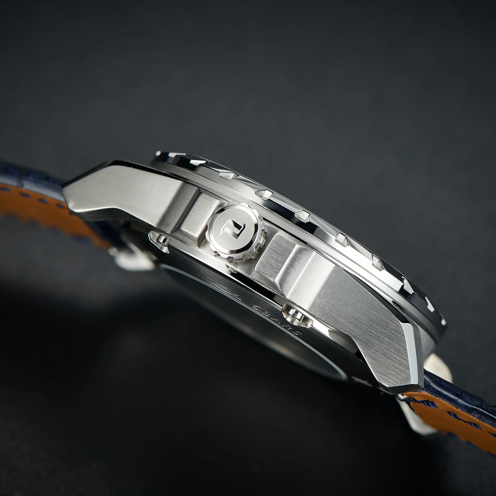 OBLVLO мужские автоматические часы 42 мм роскошные часы механические наручные часы скелетон 50 м водостойкий сапфировый светящийся кожаный ремешок NH70