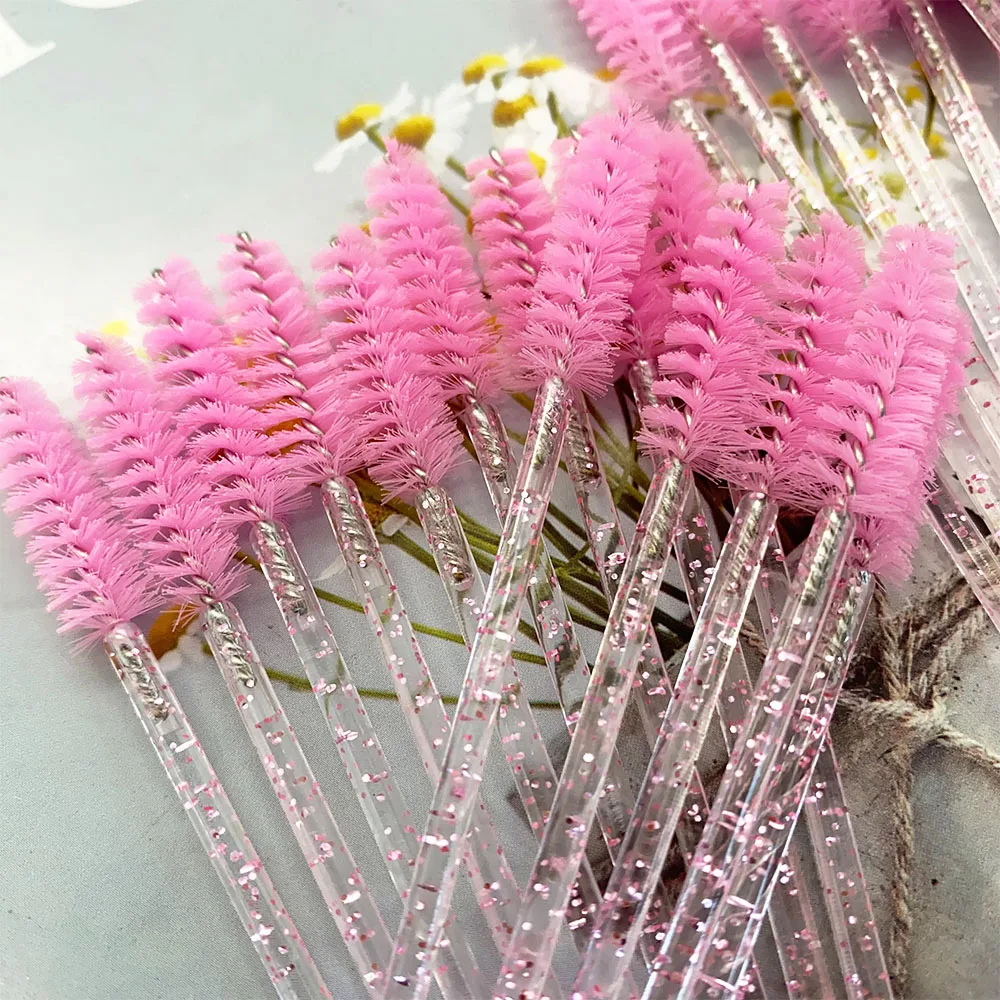 Brosses à cils jetables, 100 pièces, brosse d'extension de cils, outil de maquillage pour baguettes de Mascara, applicateur, bobines, outils grossiste