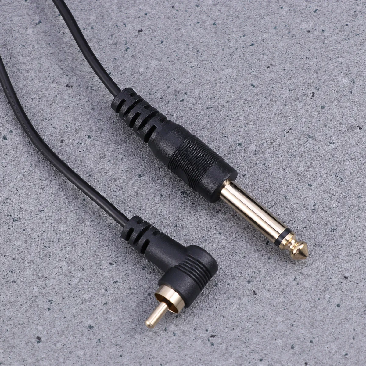 1.8m Silicone Hook-Up Wire Black 90° Right-Angle Power Cable for Tattoo Machines, Power Supplies & DIY Electronics
